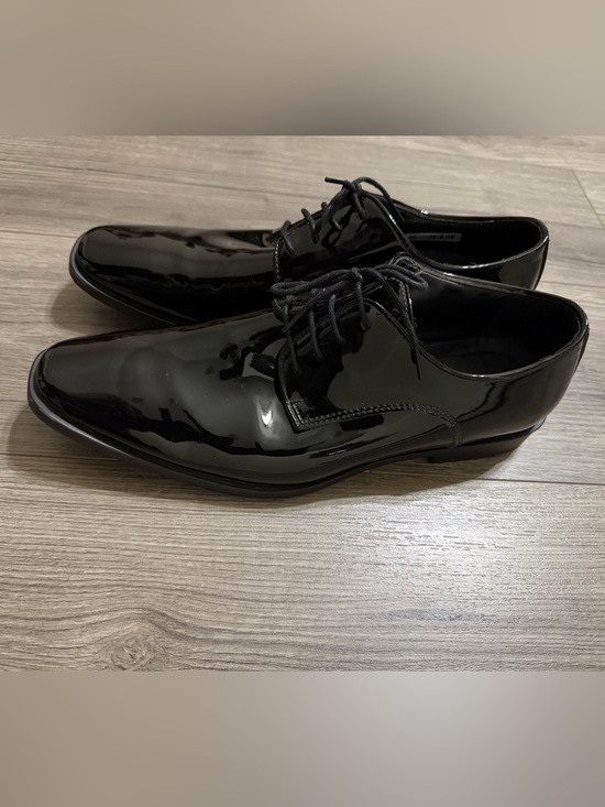 Joseph Abboud Gloss Black Patent Derby Shoes